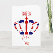 Koningin voor een dag Union Jack Crown | | MOEDERD Kaart (Voorkant)