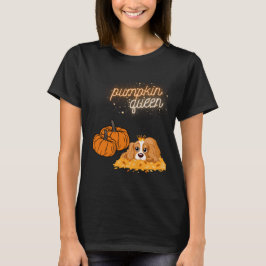 koningin welkom herfst koningin cavalier hond t-shirt