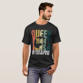 Koningin werd geboren in augustus 1984, dag na vro t-shirt (Voorkant volledig)