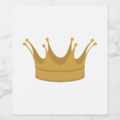 koningin wijn etiket (Enkel label)