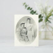 Koningin Wilhelmina & Emma der Nederlanden #002NL Briefkaart (Staand voorkant)