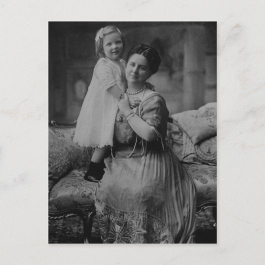 Koningin Wilhelmina en Juliana van Nederland Briefkaart (Voorkant)