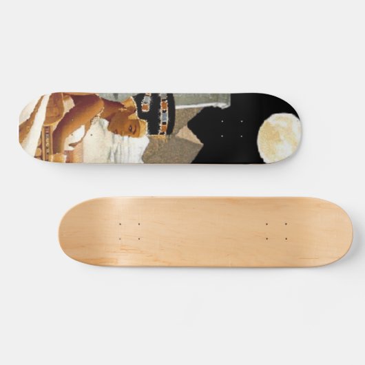 Koningin-zwart-wit Persoonlijk Skateboard (Horizontaal)