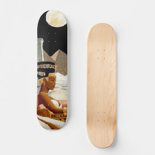 Koningin-zwart-wit Persoonlijk Skateboard (Voorkant)