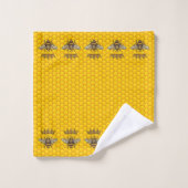 Koninginbijen met kronen bad handdoek (Wasdoekje)