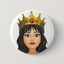 koninginnebadge ronde button 5,7 cm