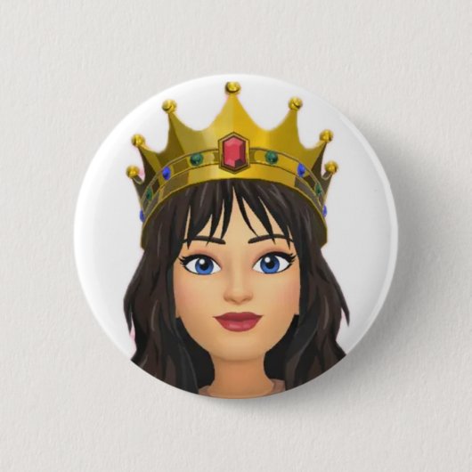 koninginnebadge ronde button 5,7 cm (Voorkant)