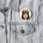 koninginnebadge ronde button 5,7 cm (In situ)