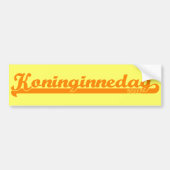 Koninginnedag Bumpersticker (Voorkant)