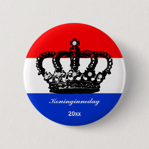 Koninginnedag Ronde Button 5,7 Cm
