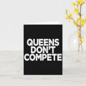 Koninginnen concurreren niet kaart (Gele Bloem)