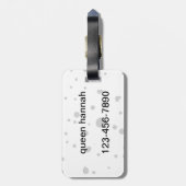 Koninginnen Heersende Persoonlijke Kroon Bagagelabel (Achterkant verticaal)