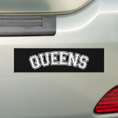 KONINGINNEN, NYC BUMPERSTICKER (Op auto)