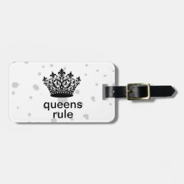 Koninginnen Regel Persoonlijke Kroon Bagagelabel