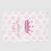 Koninginnen regeren golfhanddoek (Horizontaal)