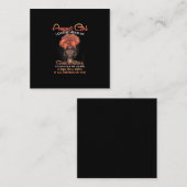 koninginnen worden geboren in augustus 2010 zwarte vierkante visitekaartje (Voorkant / Achterkant)