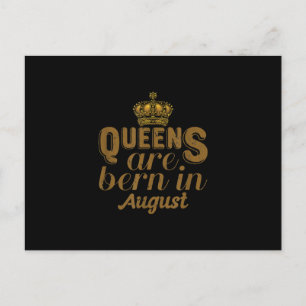 Koninginnen Worden Geboren In Augustus Meisje Leeu Briefkaart