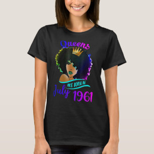 koninginnen worden geboren in juli 1961 61e verjaa t-shirt