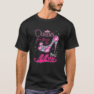 koninginnen worden geboren in mei 1962 60e verjaar t-shirt
