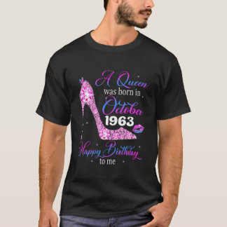 koninginnen worden geboren in oktober 1963 t 58e v t-shirt