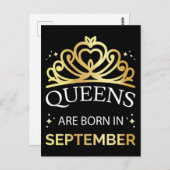 Koninginnen Worden Geboren In September I Briefkaart (Voorkant / Achterkant)