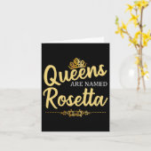 Koninginnen worden genoemd Rosetta gepersonaliseer Kaart (Gele Bloem)