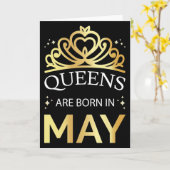 Koninginnen worden in mei geboren I Kaart (Gele Bloem)