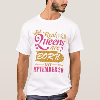 Koninginnen Worden In September Geboren T-shirt