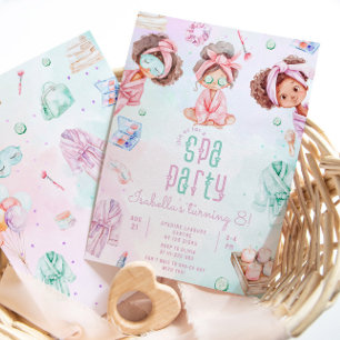 Koninginnen Zwarte meisje Spa-feest Verjaardag Kaart