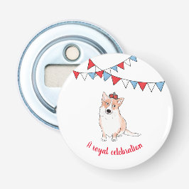 Koninginnenflesopener Button Flesopener