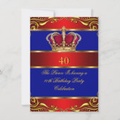 Koninginnenkoning Regal Red Blue Crown Kaart (Voorkant)