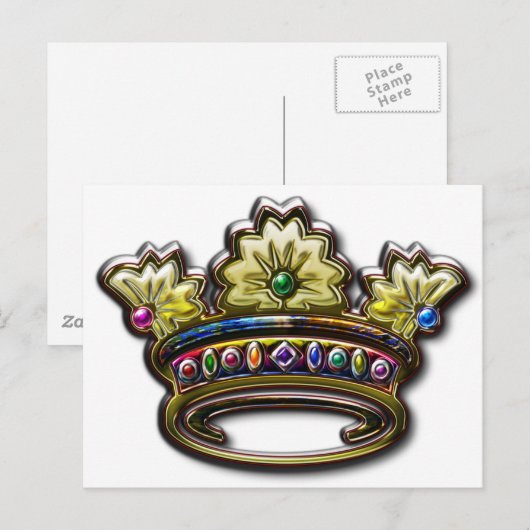 Koninginnenkop Briefkaart (Voorkant / Achterkant)