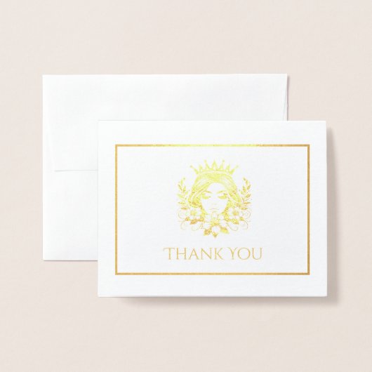 koninginnenkroon folie kaarten (Voorkant met envelop)