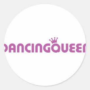 koninginnenpictogram ronde sticker