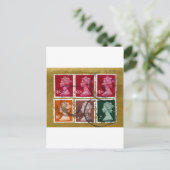 koninginnenstempel briefkaart (Staand voorkant)