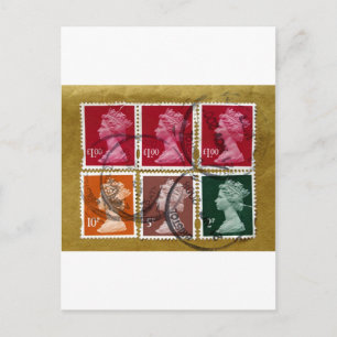 koninginnenstempel briefkaart
