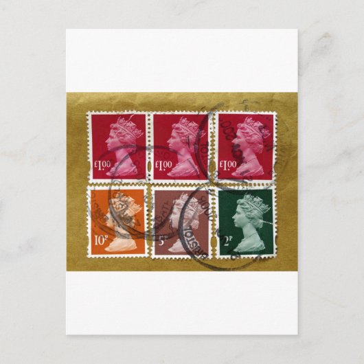 koninginnenstempel briefkaart (Voorkant)