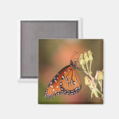 Koninginnenvlinder op een tak magneet (Voorkant / Achterkant)