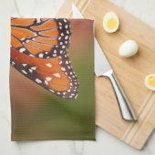 Koninginnenvlinder op een tak theedoek (Quarter Fold)