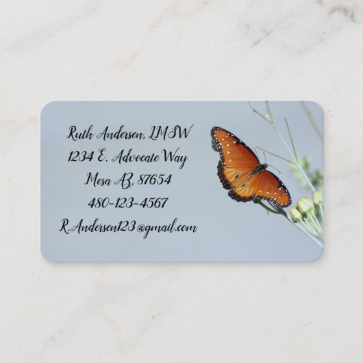 Koninginnenvlinder Visitekaartje (Voorkant)