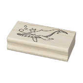 koninginneschalie rubberstempel (Stempel)