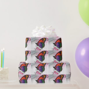 Koninginnevlinder Originele Fantasie Kunstwerk met Cadeaupapier