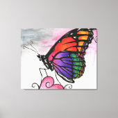 Koninginnevlinder Originele Fantasie Kunstwerk met Canvas Afdruk (Voorkant)