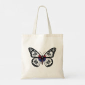 Koninginnevlinder vlag van Korea Tote Bag (Achterkant)