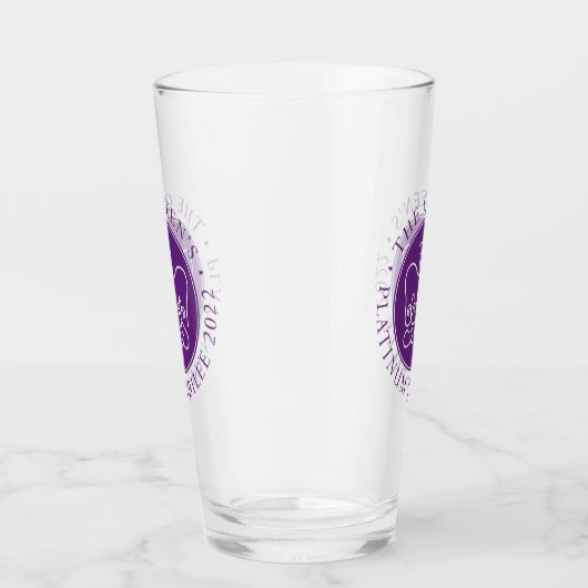 Koningin's Platinum Jubilee Glas (Rechts)