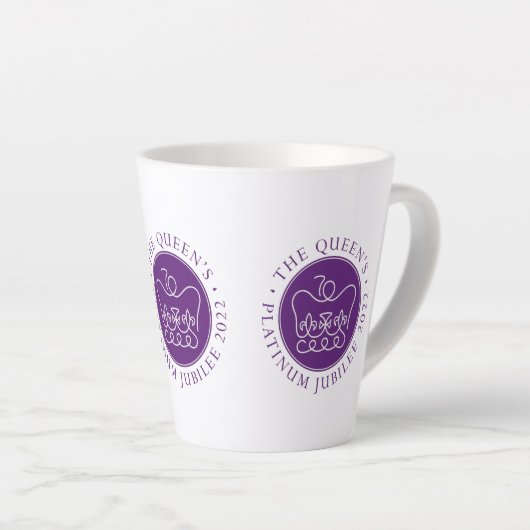 Koningin's Platinum Jubilee Latte Mok (Rechterhoek)