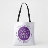 Koningin's Platinum Jubilee Tote Bag (Voorkant)