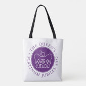 Koningin's Platinum Jubilee Tote Bag (Achterkant)