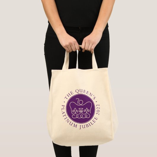 Koningin's Platinum Jubilee Tote Bag (Voorkant (product))