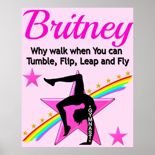 KONINGKONINGGYMNASTIEK GEÏNSPERSONALISEERD POSTER (Voorkant)